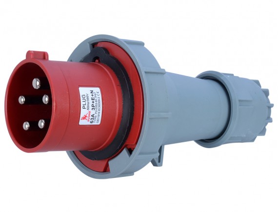 พาวเวอร์ปลั๊ก 3สาย 5ขา 63A รุ่น P2-0352-6h (ตัวผู้) SUMO